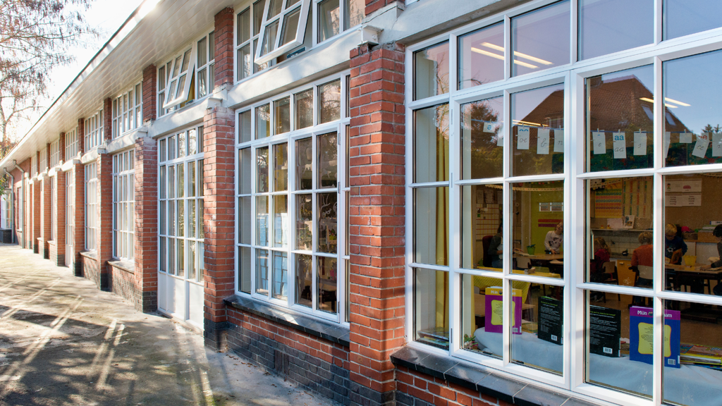 Metaglas Classic in monumentale scholen