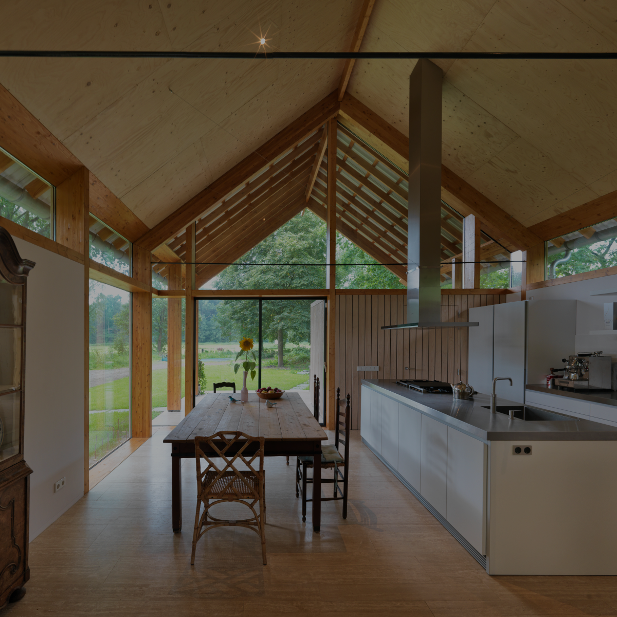 Volledig recyclebaar aluminium in hout